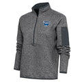Antigua Jacket Renegades Women's Half-Zip Valley Pullover Heather Hudson Fortune Charcoal