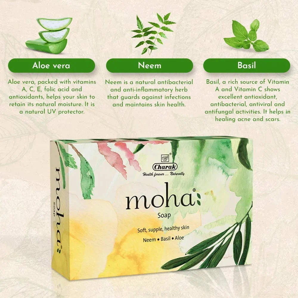 Product Soap, Soap Aloe & Unisex Herbal Neem, 3 Gram Vera Face With 100 & X Pamer Gel, Of Body Soap, Bathing Goodness Basil Moha