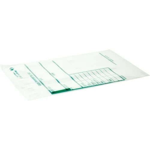 grade White 9" x - Length 6" Park Width Cash 100/Pack Bags - Transmittal Transporting Redi-Strip with -