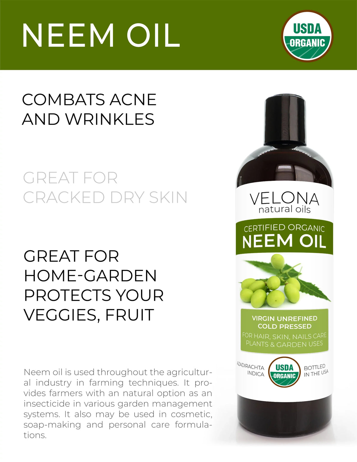 Cold Use Velona 32 and Natural Carrier Oil oz Today | - Unrefined, Body | | USDA Skin and | - Oil Certified 100% Hair, Organic Pure Virgin, Neem Results Pressed Enjoy Care