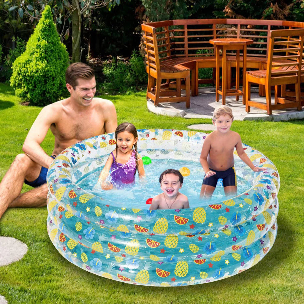 Baby Drain Pool,iMounTEK Indoor Backyard Beach, Swimming Pool liquid Plug 59x21in Velvets for with Foldable Family 3 Inflatable