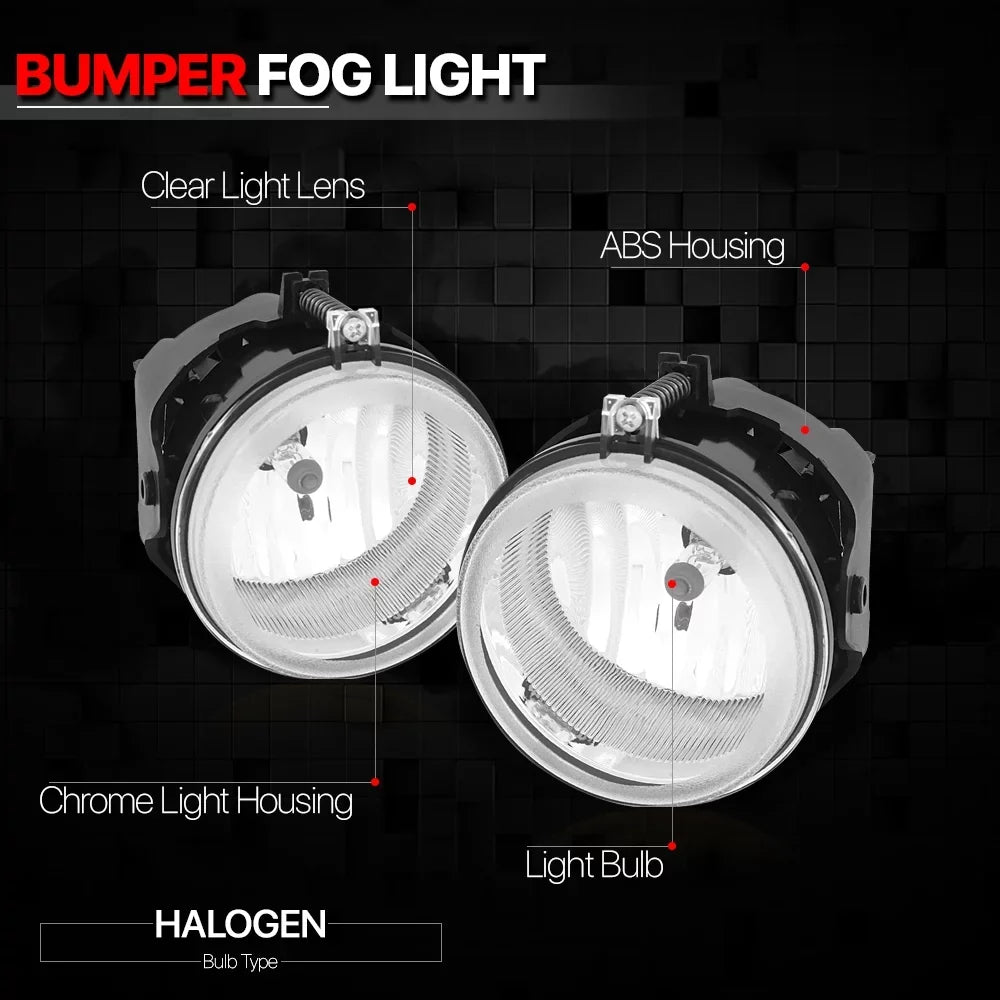 DODGE CARAVAN, Dodge Challenger/Charger Lamps Fits COUNTRY TOWN 2008-2010 Clear select: Lens CHRYSLER Lights & Fog Bumper Driving for 05-10 GRAND 2005-2009