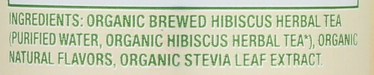 per -- 12 Caffeine Free Case. Passionfruit Tea, Organic Fluid 12 Zevia Ounce Sweetened Hibiscus