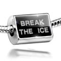 The Black 925 Ice Sterling Charm Break Ice Neonblond Silver Clear on Cubes Bead