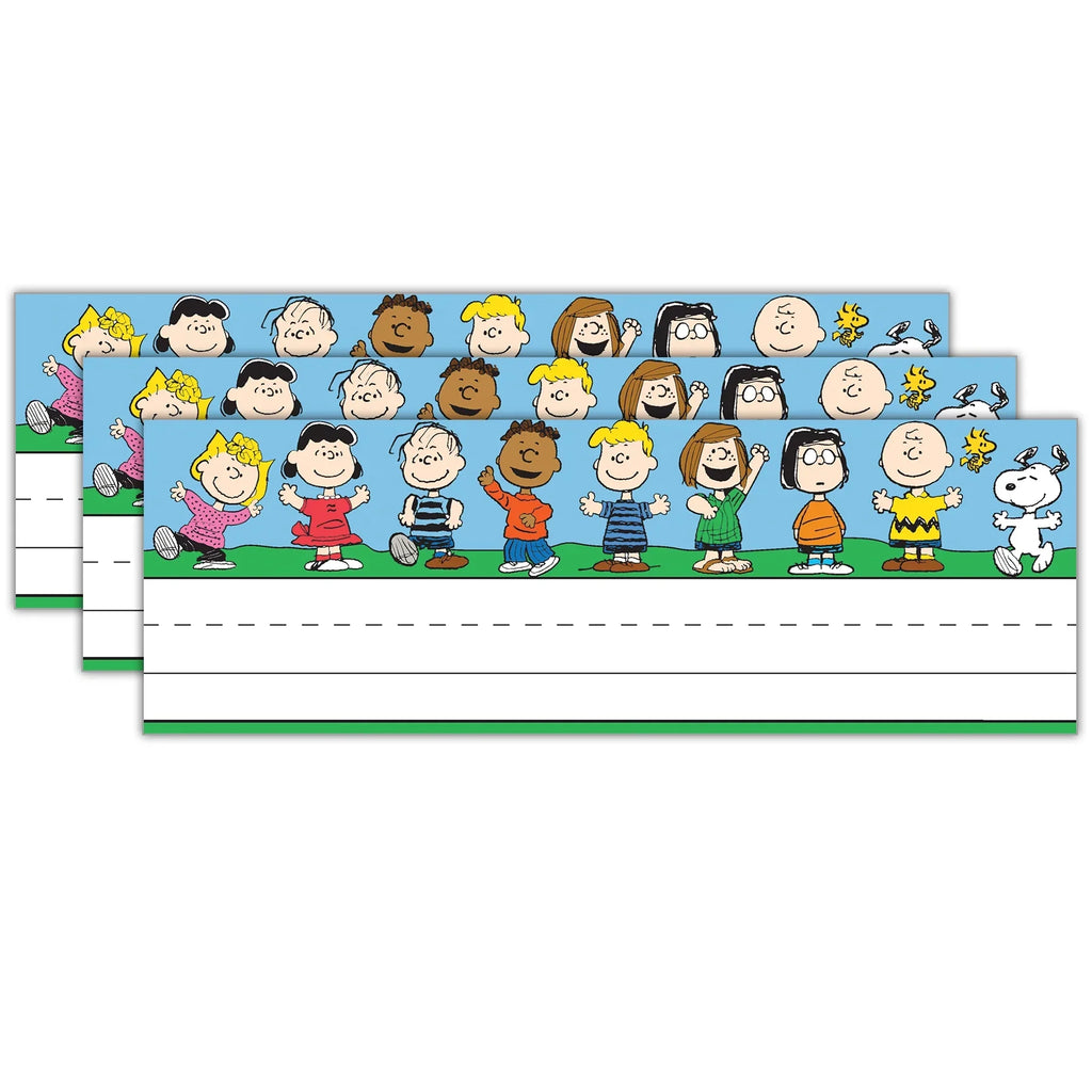 Peanuts 3 Eureka Pack, 36 Per Plates, Name Packs Tented