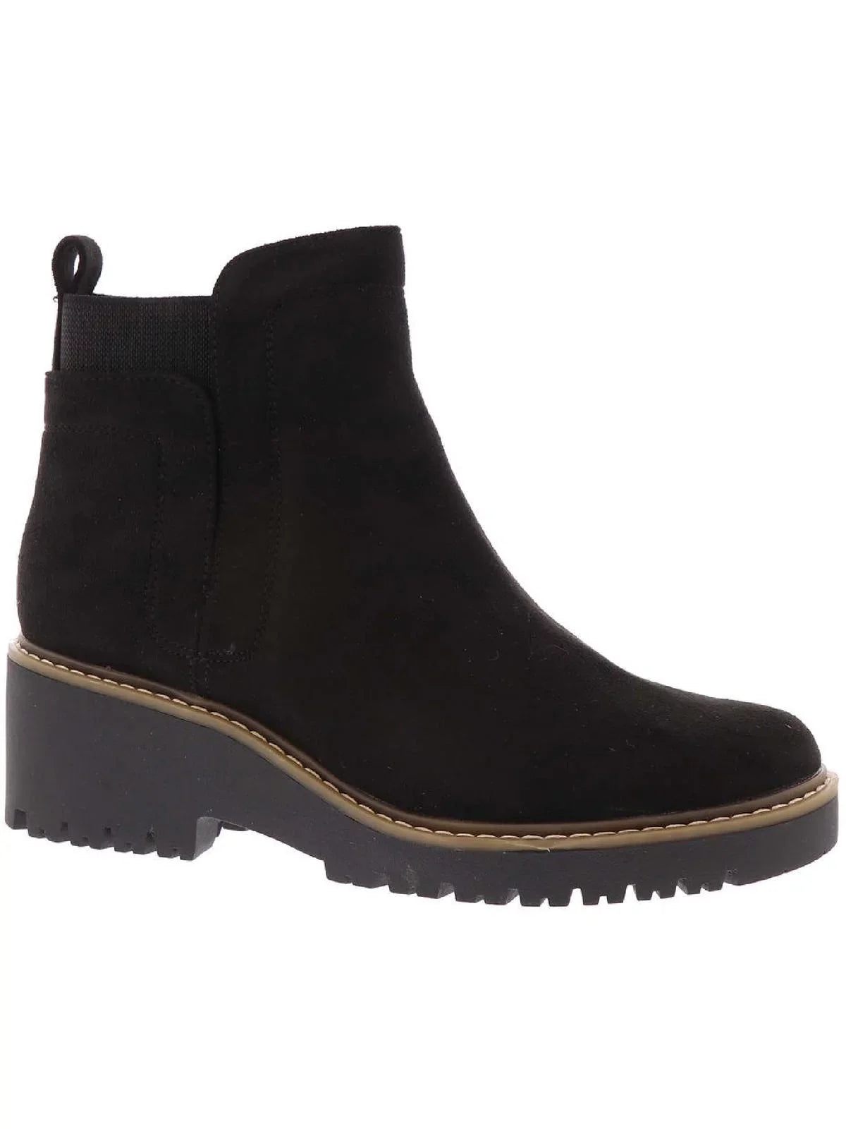 Womens White a Ankle Suede 8 Black Dear (B,M) Faux Medium Mountain Boots