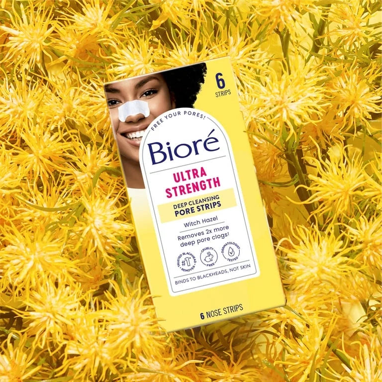 6 Biore Strips 6 Cleansing - Pack Each Deep Pore Nose Ultra