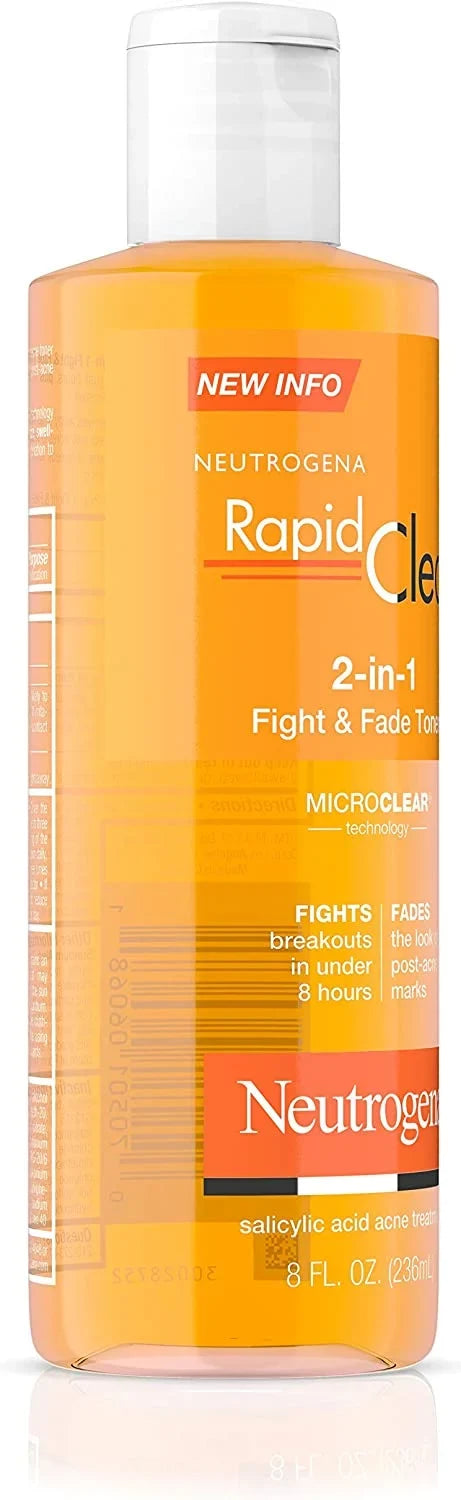 2) Toner Clear oz 2-in-1 Fade Rapid (Pack Fight & 8 of Neutrogena