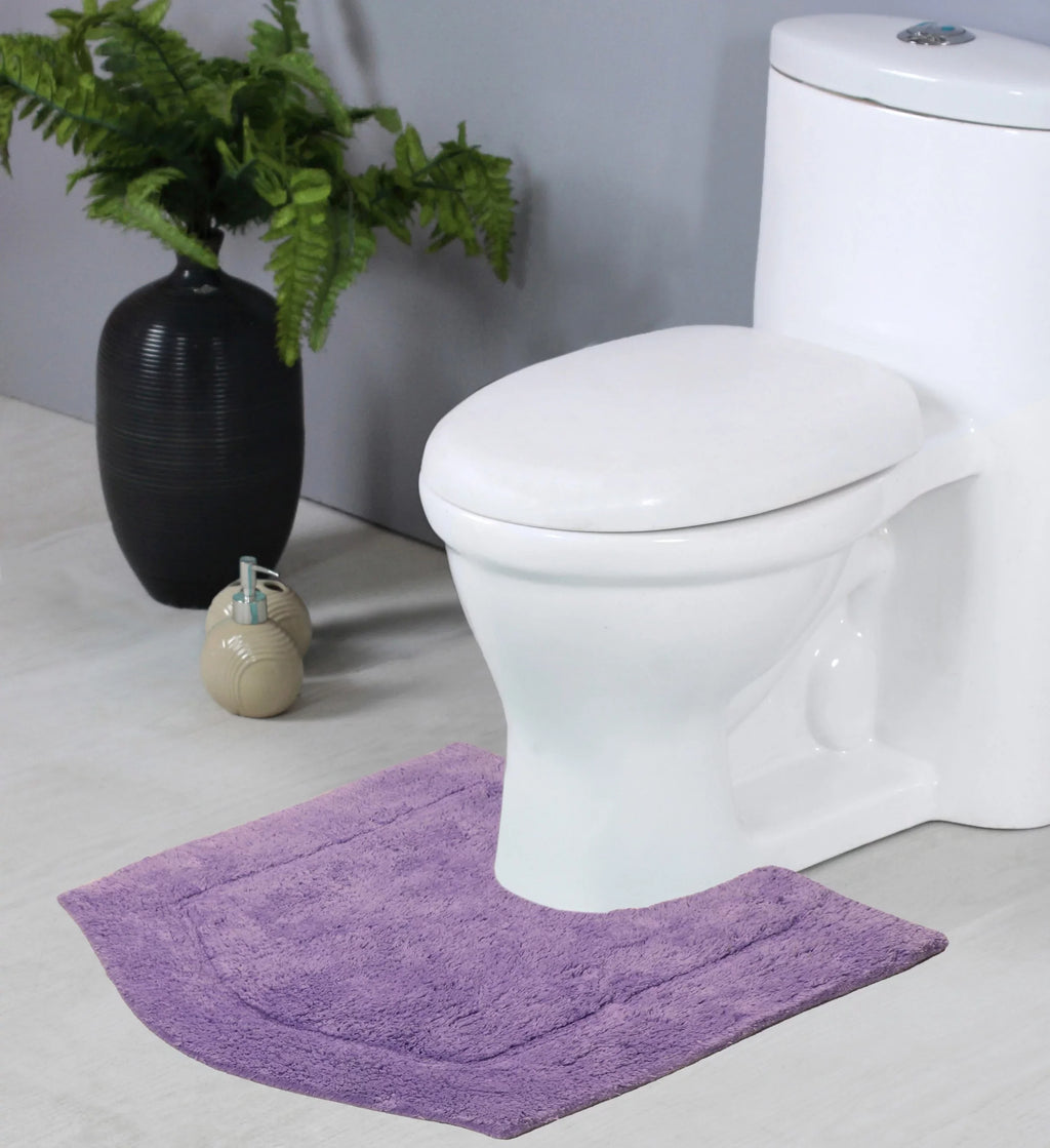 Bath and Rug, Contour, 100% Bath Weavers 20" Rug x Waterford Dry, Floor, Plush Rugs, bath Wash for Absorbent Bath Machine Collection rugs Purple Cotton Bathroom Extra Carpet, Tufted 20" Non-Slip Home