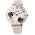 Quartz Fashion Jacqueline Rose-Gold Leather ES4672 Japanese Watch Fossil Women's