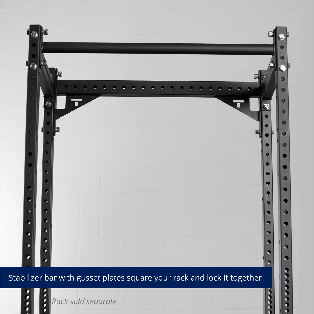 Crossmember Fitness Power Connector T-3 With x Titan 2" Bar Gussets, Series 3" Rack Stabilizer