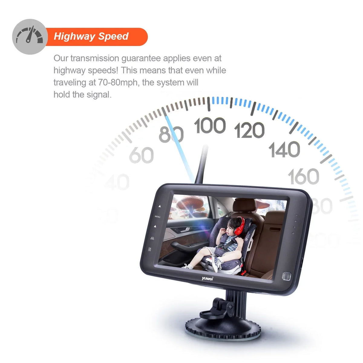 for RVs Full with Digital Backup Monitor Trailer, Color Camera Wireless WirelessCam5 Yuwei 5-inch System