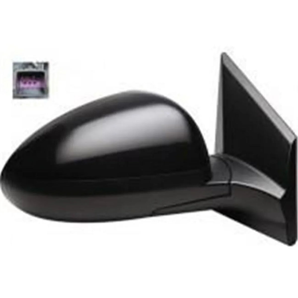 Chevy Heated Right Outer Sherman Mirror Parts 2012-2017 for Hand Power View Rear Sonic, Black