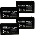 Battery Terminal Replacement 8 F1 - Pack Sealed Compatible MICROGAS 9000mAh, to Includes Battery Adapters - 9Ah, Terminal, - 4x Acid F2 (12V, F1 Kontron AGM, Universal Lead UB1290 SLA) 7640