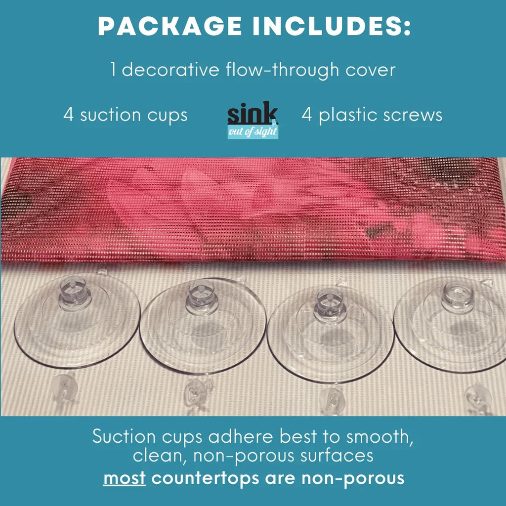 Cover, and Out Liquids coverage Sight- cover, Rose Design: double Debris sink sizes. 2 for through of Décor adjustable Kitchen dimension Hot/Cold Jenny's Sink pass Designs, Sink -SK2-JR2-a 5 39.5"X20" Home