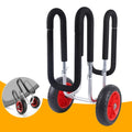 Veneer Paddle Trailer, Carrier Cart, Stand-Up Surfboard Beach Solid Airless Wheel Portable Beach Cart Board Double Aviation Cart Aluminum SUP PU