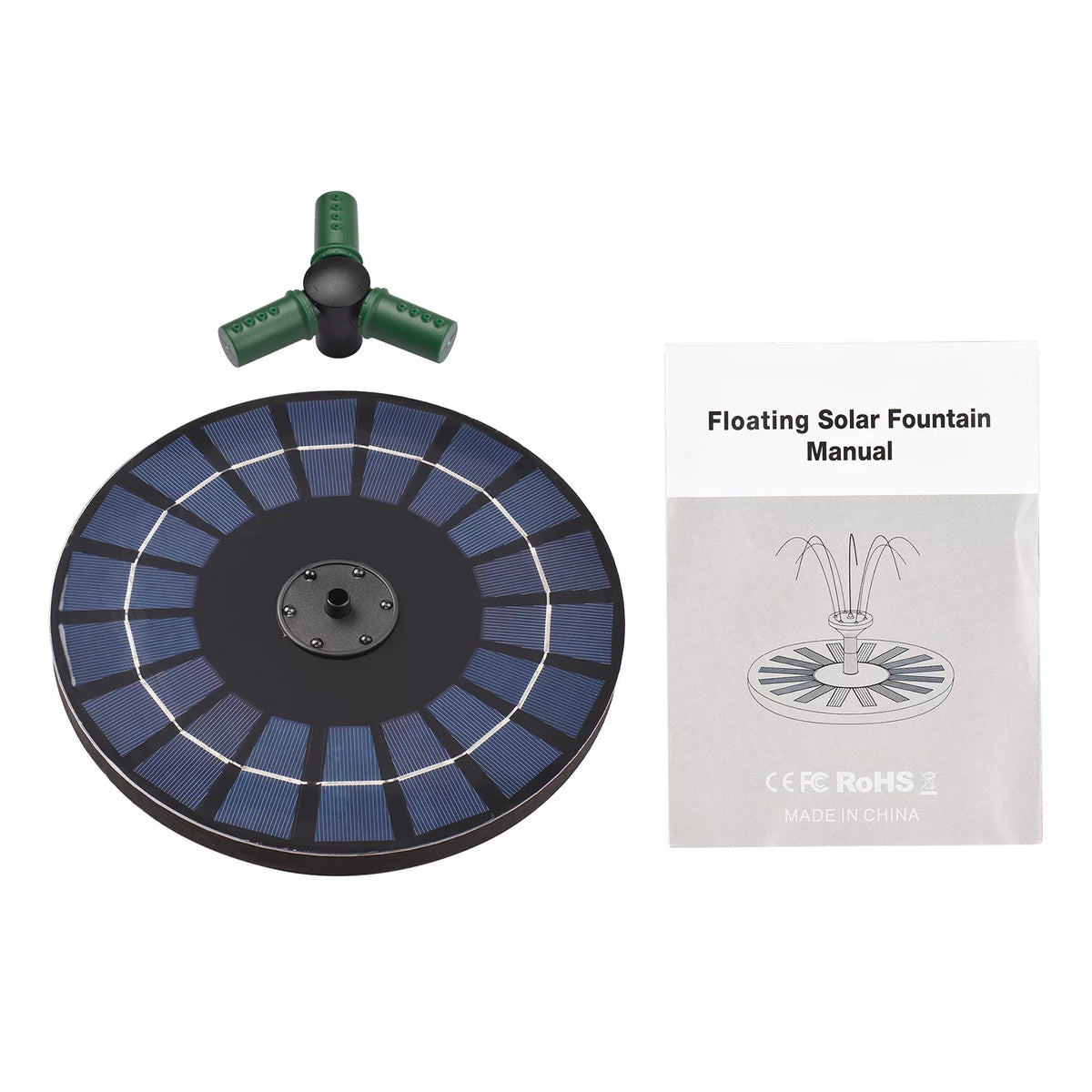 Auto-shut Nozzle Solar 9 With Solar fountain,Led Battery Inch Nozzle 9 Off Yaliya liquid Rotatable Qisuo Battery Led Off Pump liquid 6w Off Inch Bath Auto-shut With Solar Pump With Auto-shut 9