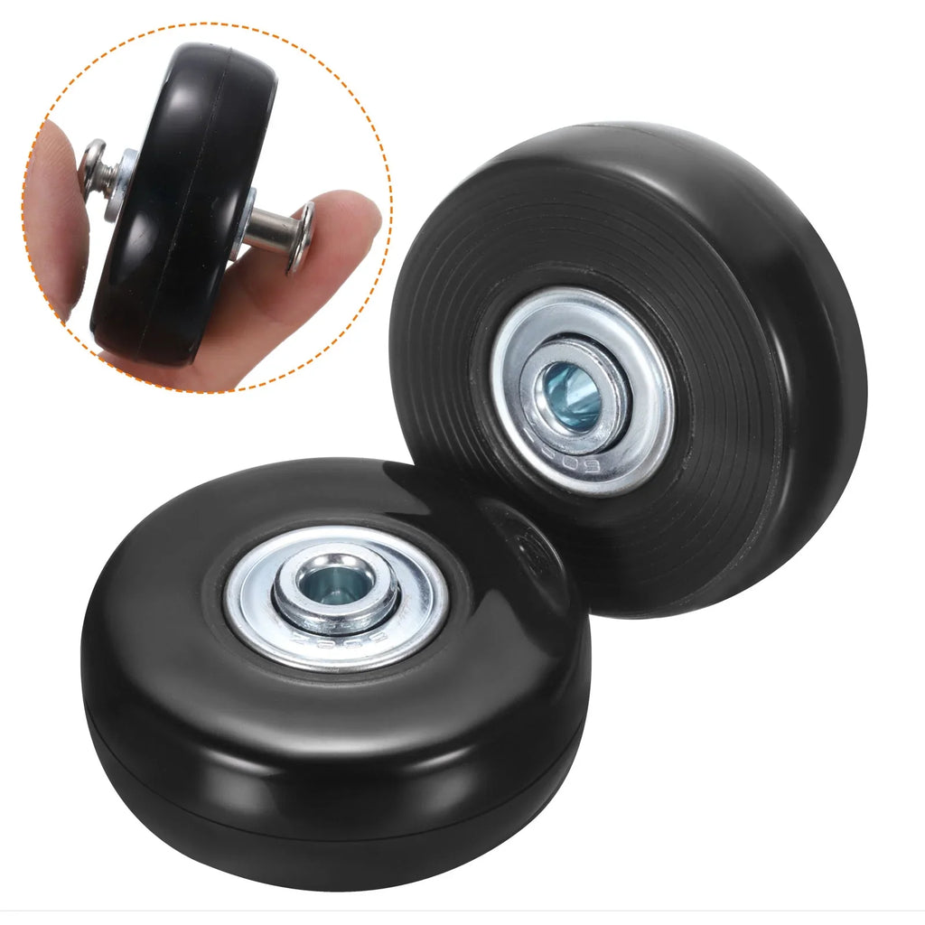 Black, Replacement Uxcell for 51 x Suitcase, Luggage mm/2" 17 x Wheels 2 0.7" Set
