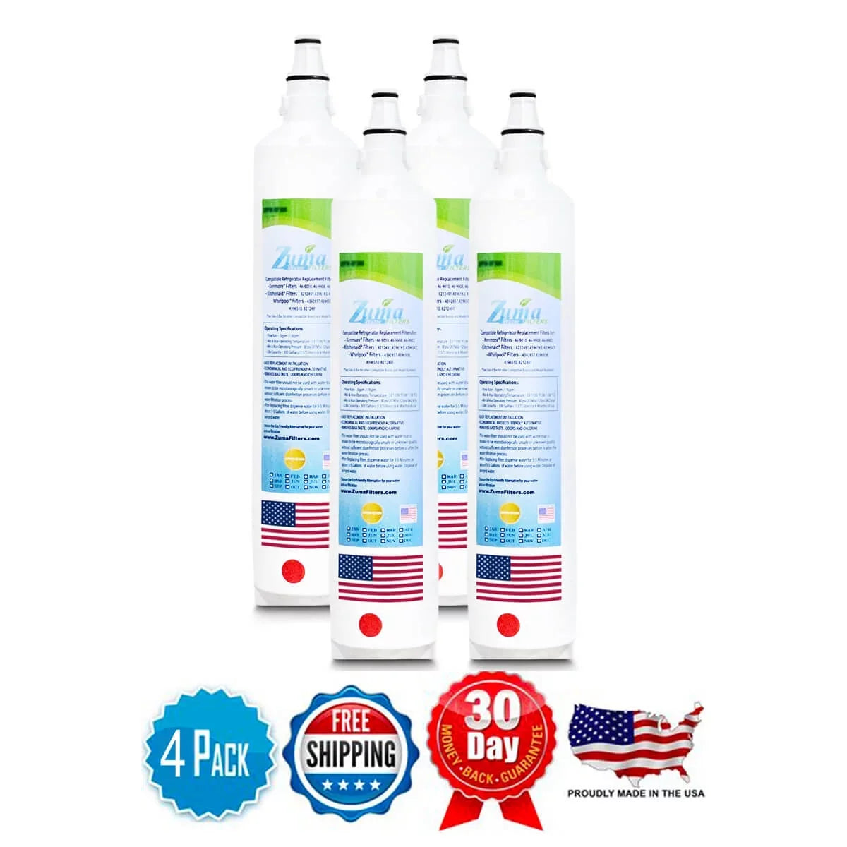 ZWFZ1-RF750 Brand IT36CIIDLH 4 liquid in - with ZUMA U.S.A. , , Pack # Model - Subzero® Compatible Made , Filters