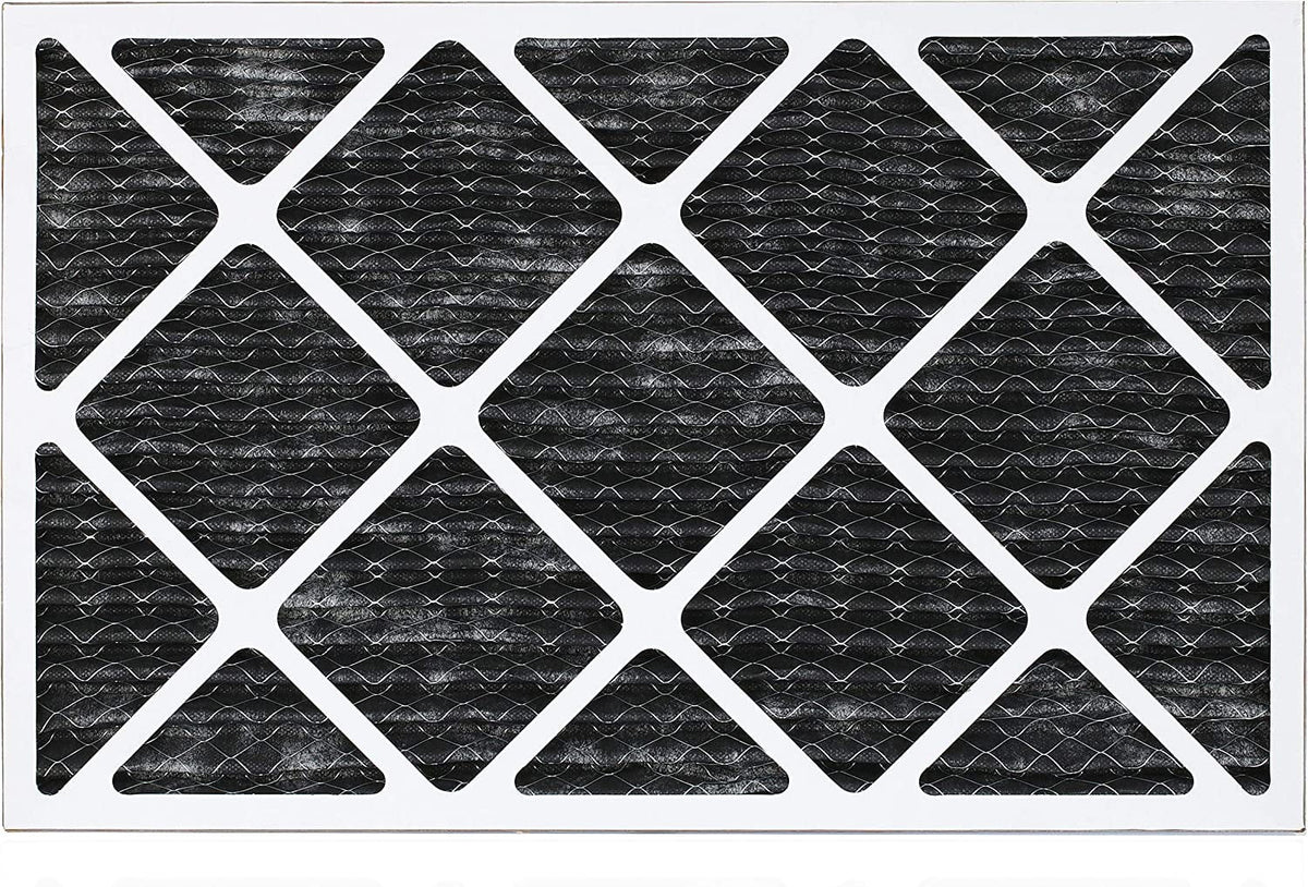 MERV Furnace Pleated Filters Filterbuy Eliminator (12-Pack) Activated with 8 Carbon HVAC AC 16x25x1 Odor Air