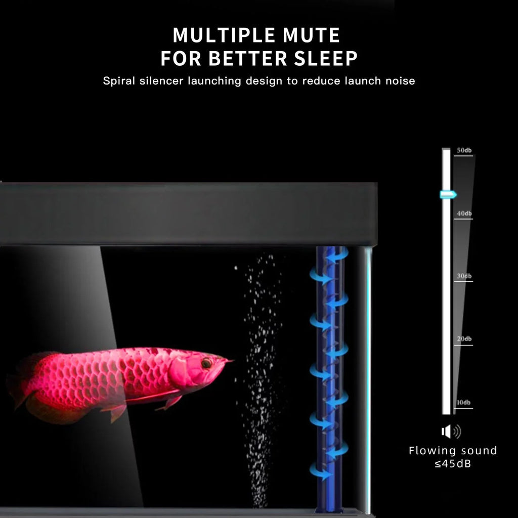 Tempered Aquarium 100 Gallon All-in-one Black Glass Aqua Dream