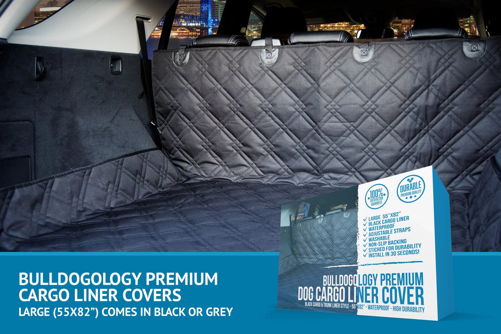 Duty Bulldogology Seat for Dog - Liner Heavy Muddy Cargo Paws, Waterproof Cars 55x82") Trunk Pet Cover SUV - Dog Car - Scratches for Protector Cover Dogs Nonslip Cargo (Large, Hair,