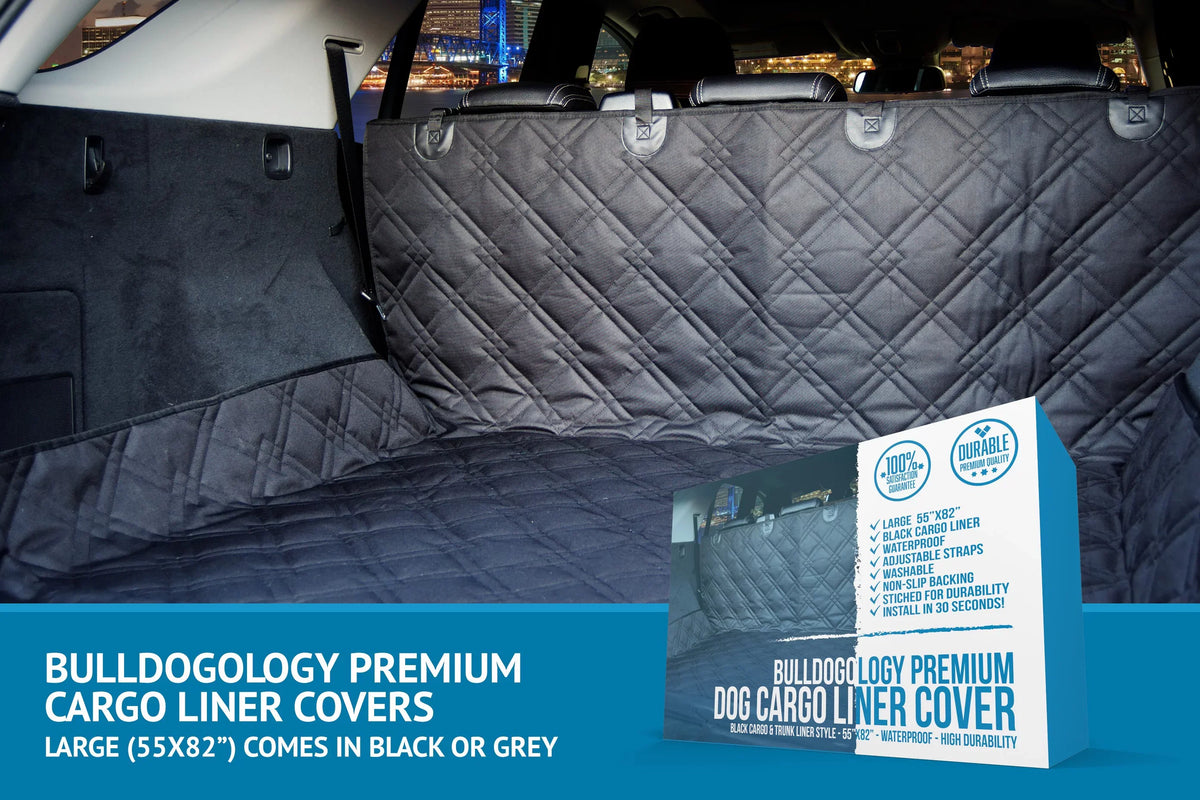 Duty Bulldogology Seat for Dog - Liner Heavy Muddy Cargo Paws, Waterproof Cars 55x82") Trunk Pet Cover SUV - Dog Car - Scratches for Protector Cover Dogs Nonslip Cargo (Large, Hair,