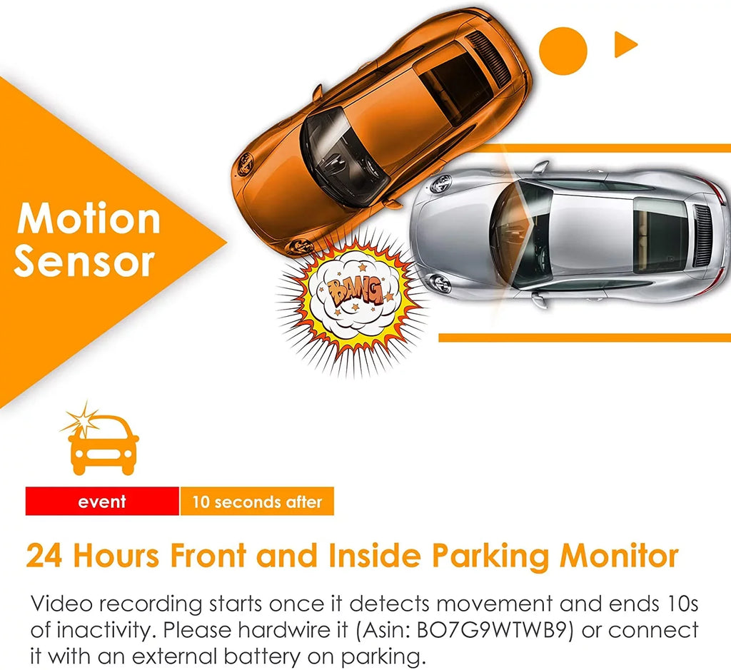 with Camera Dash Pro Vantrue Camera Cam, Dash Vision, 24hrs Single Uber Front N2 Mode, 1080P and G-Sensor, 1440P, Loop Front Dual Night Car Interior Recording Parking