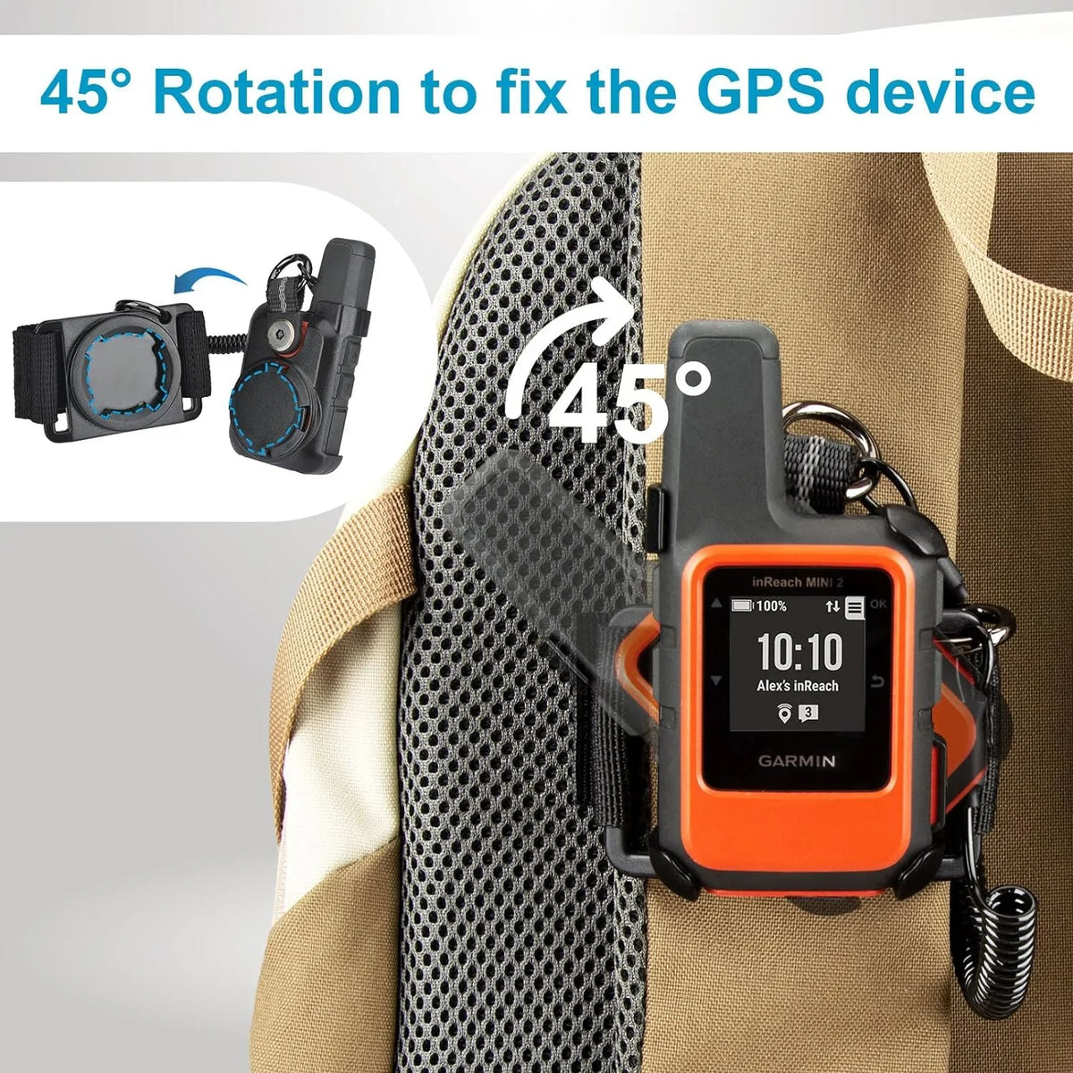 for Mount Backpack Garmin Tether Holder Handheld & GPS Mini Mini for inReach Tether Backpack Garmin 2,