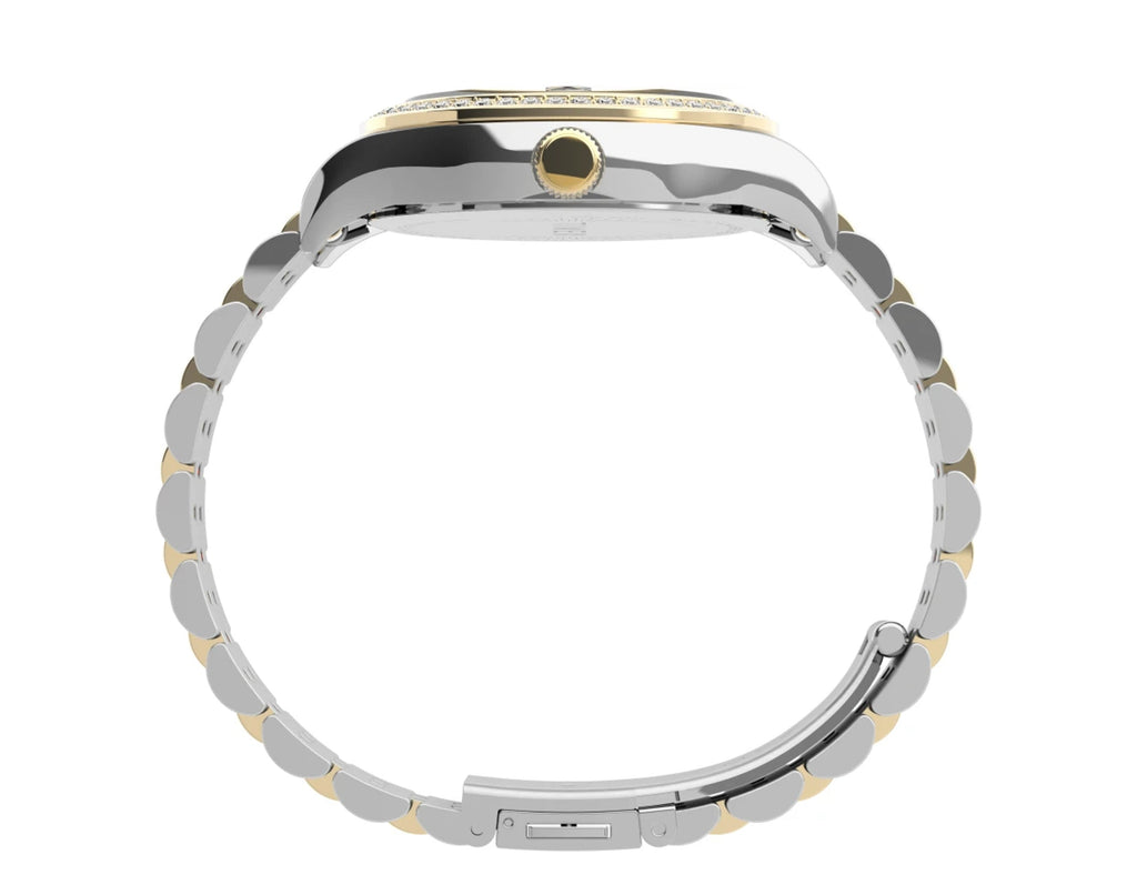 Steel Waterbury Timex Watch 34mm Bracelet with Women's Swarovski� Stainless Legacy Crystals