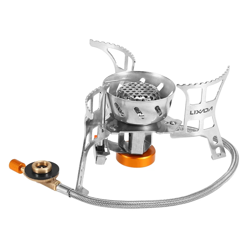 Gas Head Split Portable exterior Foldable Conversion Adapter Meterk with Camping Cooking Gas Windproof