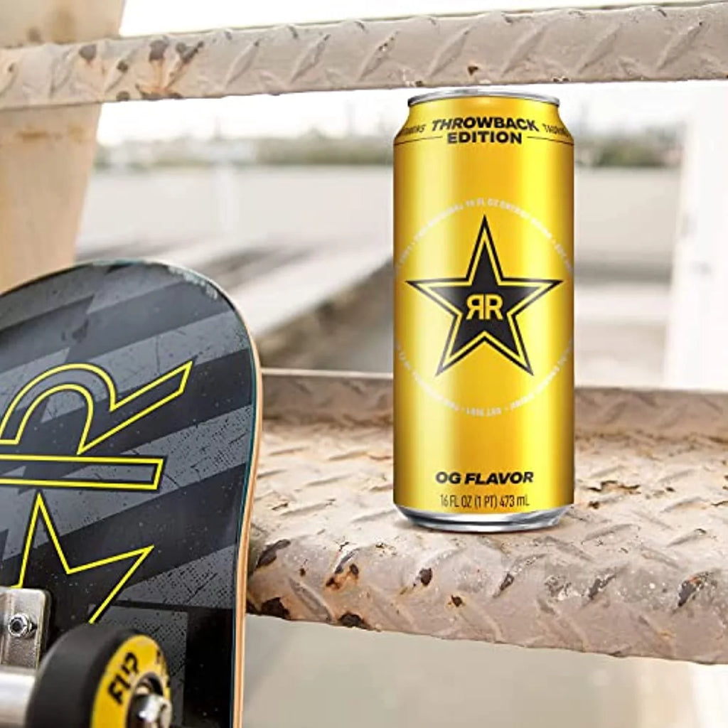 12) Drink, May Oz Packaging Throwback O.G., Vary Of Energy - Edition: Rockstar (Pack Fl 16