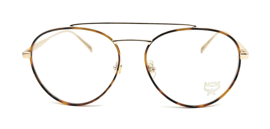 55x16x145 Eyeglasses Unisex MCM 723 Gold-Havana Shiny Aviator 2121
