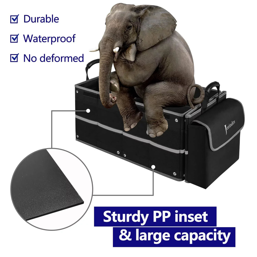 Bag, Waterproof Cooler 3 Trunk Vehicle for Insulated Suitable Organizer Collapsible proof Leak Sedan, with Suv, Organizer Truck,Van Car Compartments for Car
