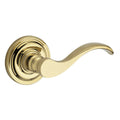 With Baldwin Round Lever Strike Pvcurtrr003 Handle 6Al Rose Privacy Curve Finish And And Brass Lifetime Traditional Latch Reserve Handle Dual