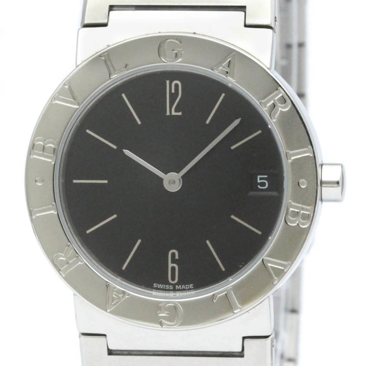 Steel Pre-Owned Unisex BF565431 Bvlgari Bvlgari BVLGARI Watch Quartz (Good) Polished BB30SSD