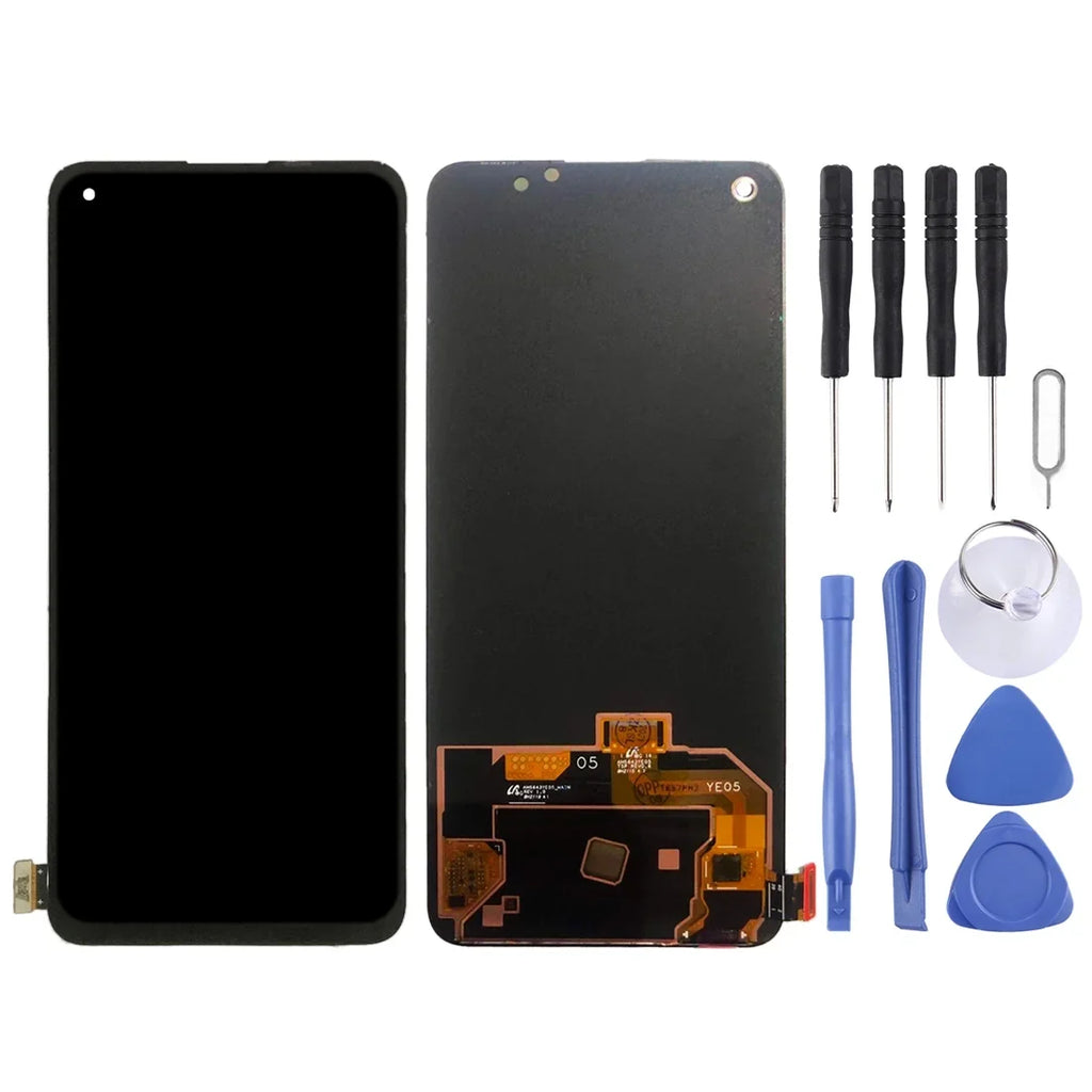 5G Original LCD Full Nord (Black) Repair with Assembly Cellphone Digitizer Parts Screen 2 2021 For OnePlus