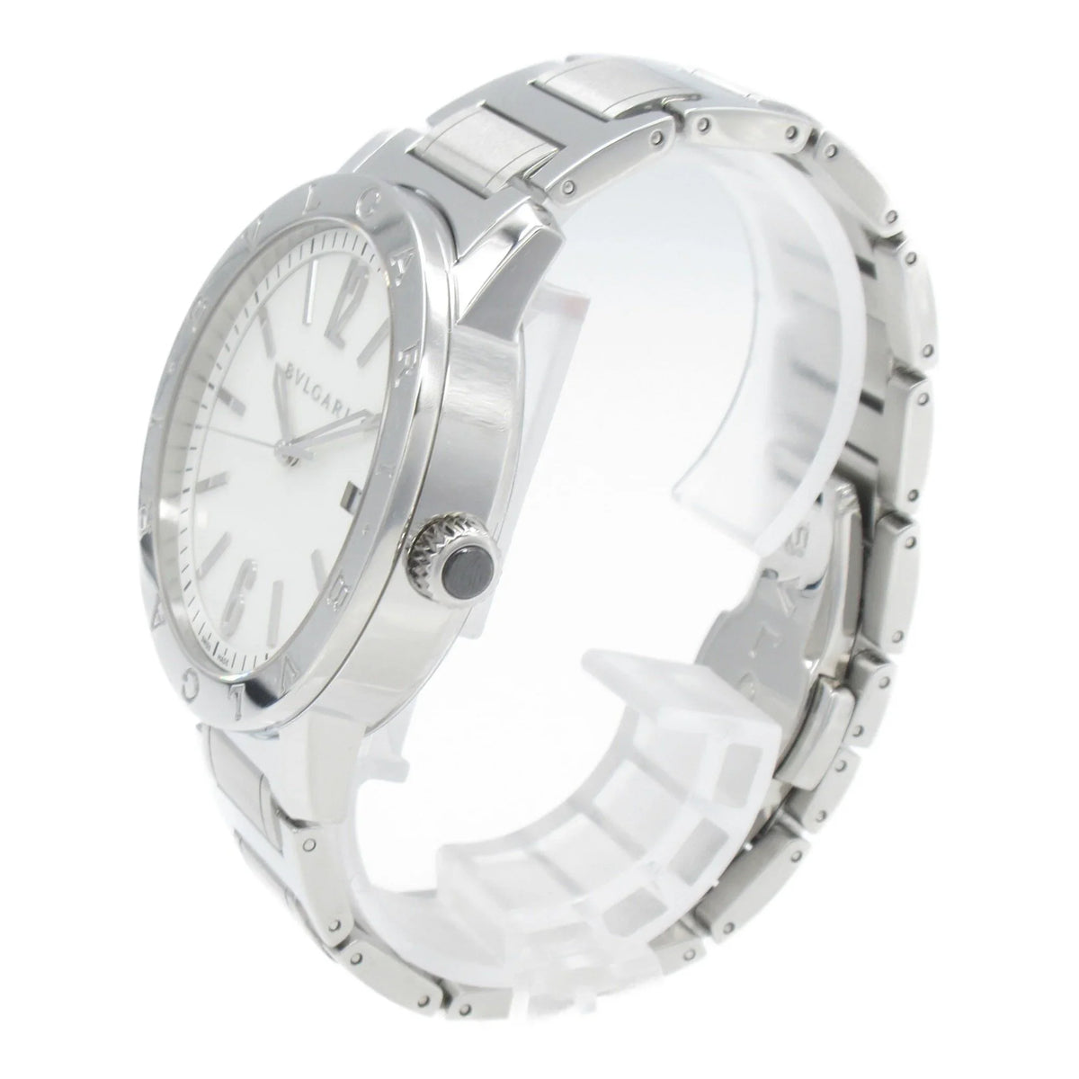 BVLGARI BB41S Wrist Watch Watch Automatic Wrist Bvlgari Stainless Steel (Good) Bvlgari White Mechanical BB41S Pre-Owned Watch
