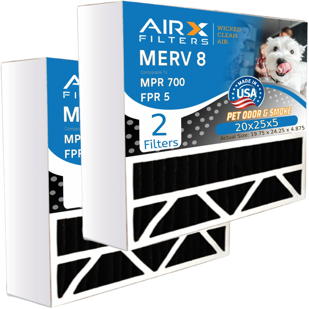 by Filter Eliminator Pack to WICKED 5 Air 2 Compatible with FPR Filter Comparable Carbon FILTERS MERV Bear Odor AIR. CLEAN AIRX MPR 255649-102 20x25x5 & Air 8 700