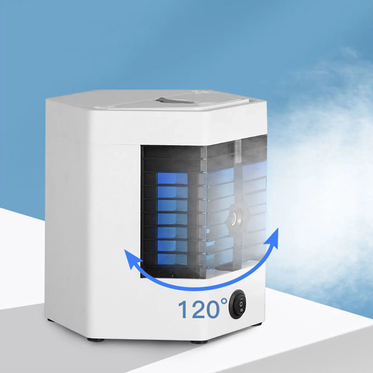 and Light Personal Cooler Easy YHAIOGS Portable Any Air Portable liquid Device to and Cool Air Like Space Home Mini Space Cooler office Conditioner Led Fill
