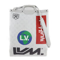 Multicolor Bron Pre-Owned (Good) M44627 Shoulder Tote Monogram Flat Vertical 2WAY Canvas Bag Leather