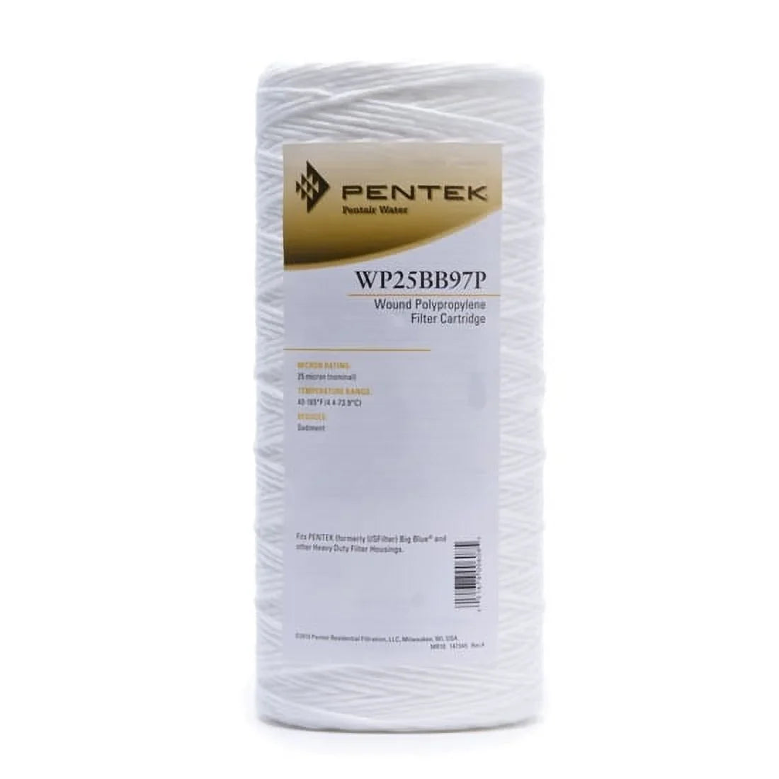 Cart 25 String Filter Poly Wound inch 355216-43 Pentek Micron 10