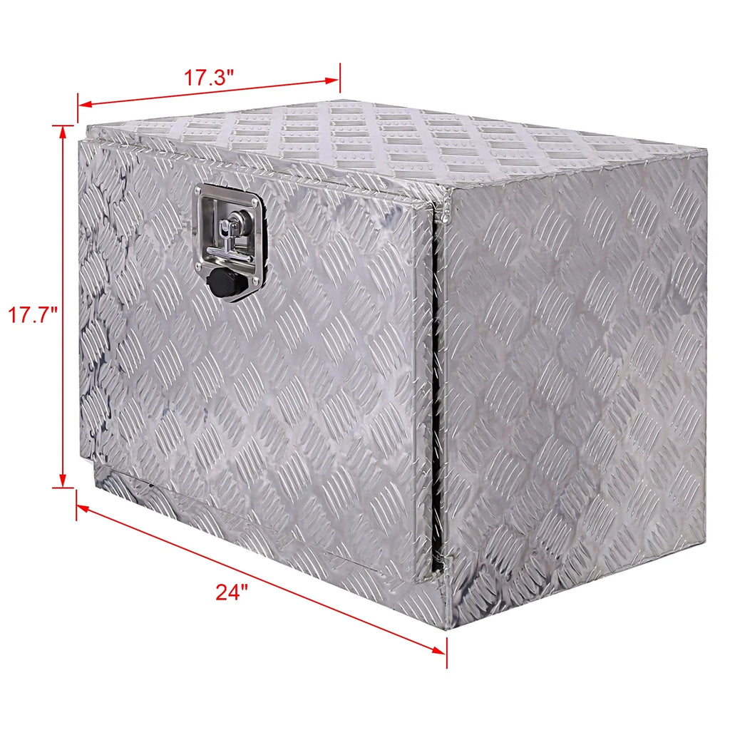 Tool Tool Trailer Underbody RV exterior Keys, Pickup Silver Box, Bed 24 inches Organizer, Jarbalai Box, Box Aluminum Lock Storage Box, Storage w/ Truck Tool