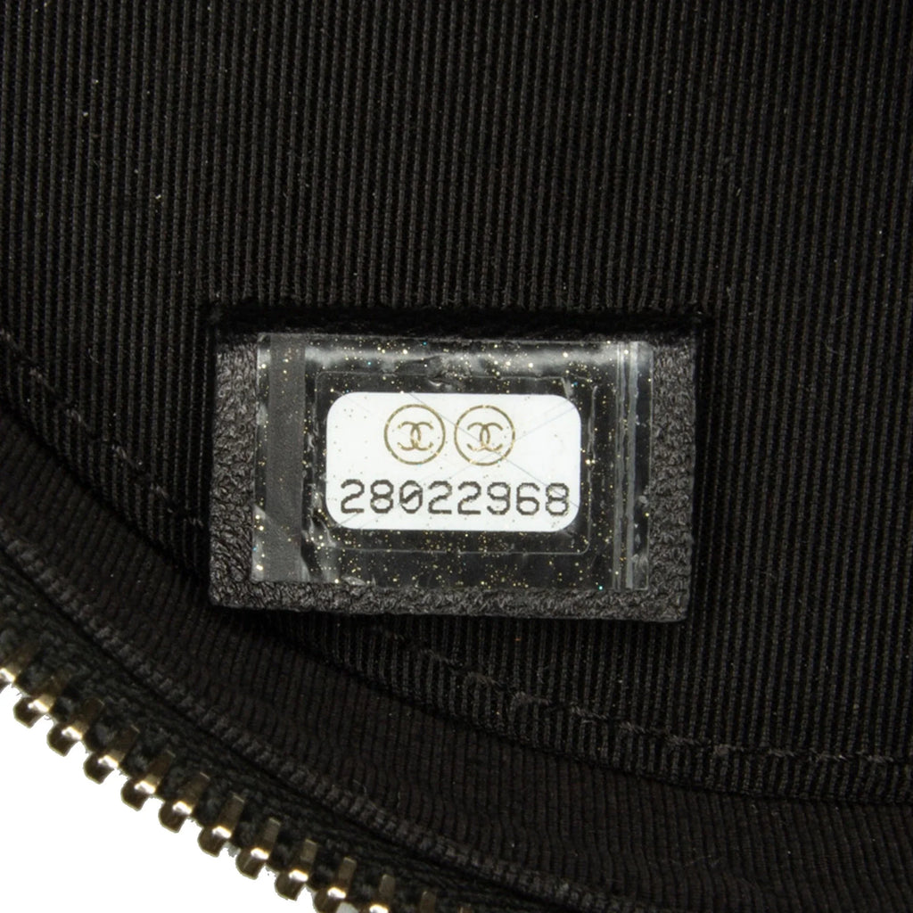 Unisex Leather Black Round Charms Bag Lucky Authenticated Lambskin (Good) Crossbody Pre-Owned