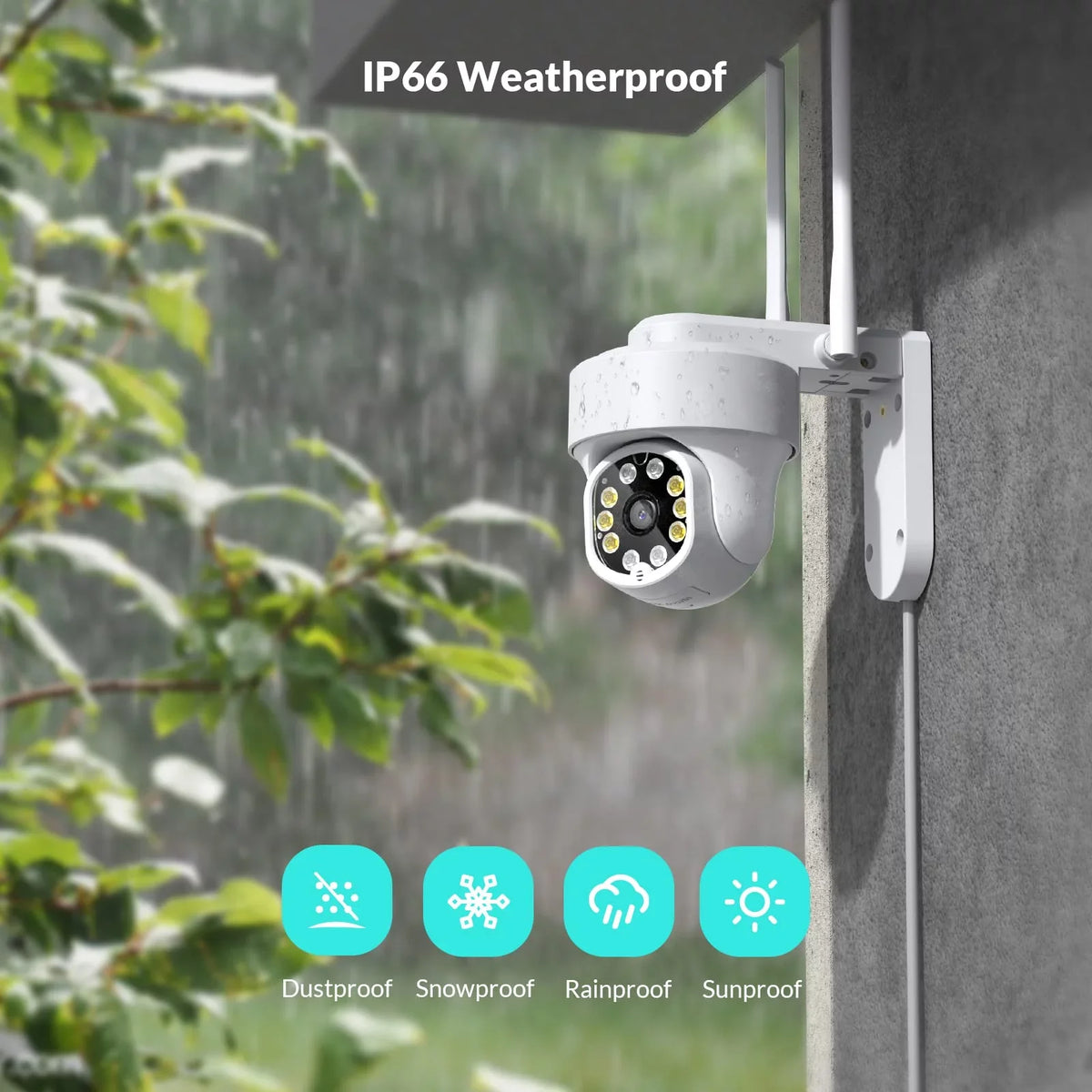 Only Wi-fi, Cameras Security Home Surveillance Wifi Cameras, Netvue Wireless 360° View 2.4G exterior