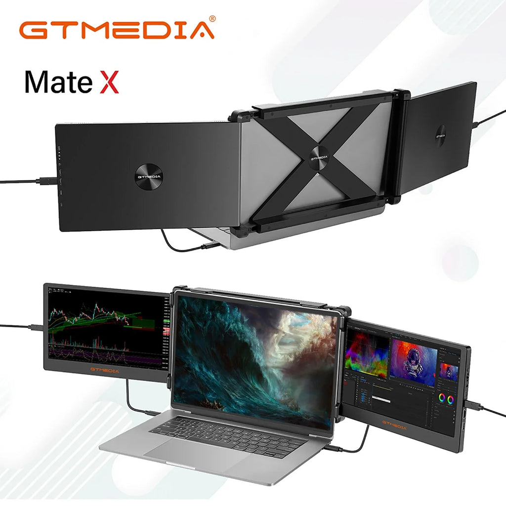 HD IPS Plug Full Mate for Display X Screen Portable 1080P 11.6-inch and Dual Monitor Laptop Play GTMEDIA