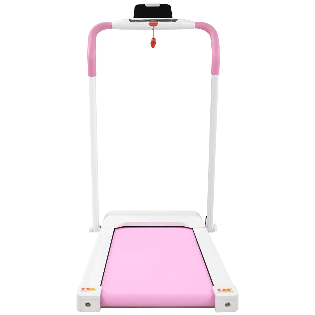 Compact Treadmill Machine Required, Treadmill Gym Fitness Exercise Workout Treadmill Running Installation for Home No Motorized Portable Treadmill Folding Home for White&Pi Electric Walking,