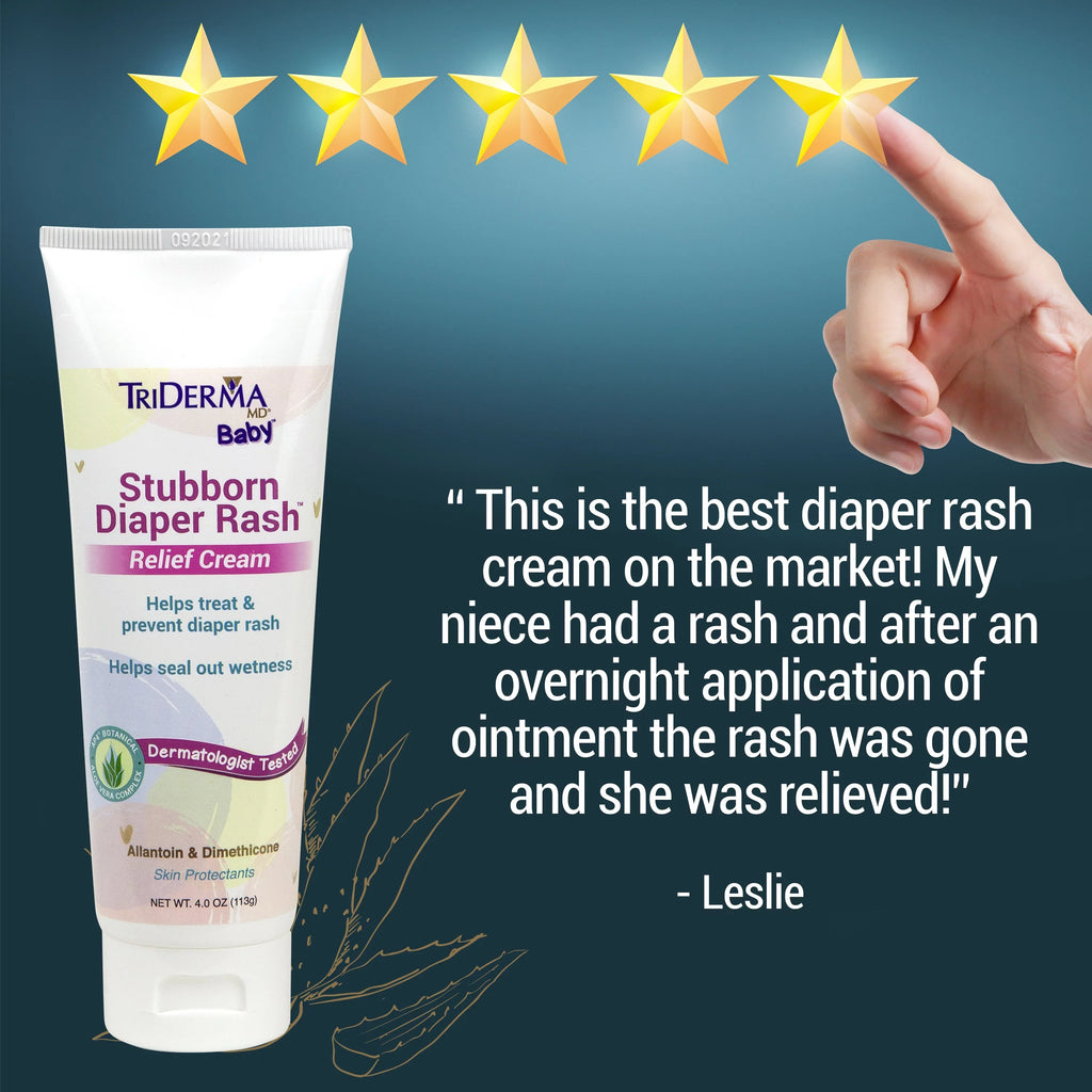 Diaper and Rash, Soothing Healing for oz Baby 4 4 Bundle Rash Diaper tube, MD Cream Pack Everyday Diaper TriDerma Cream, Stubborn Hard-to-Heal