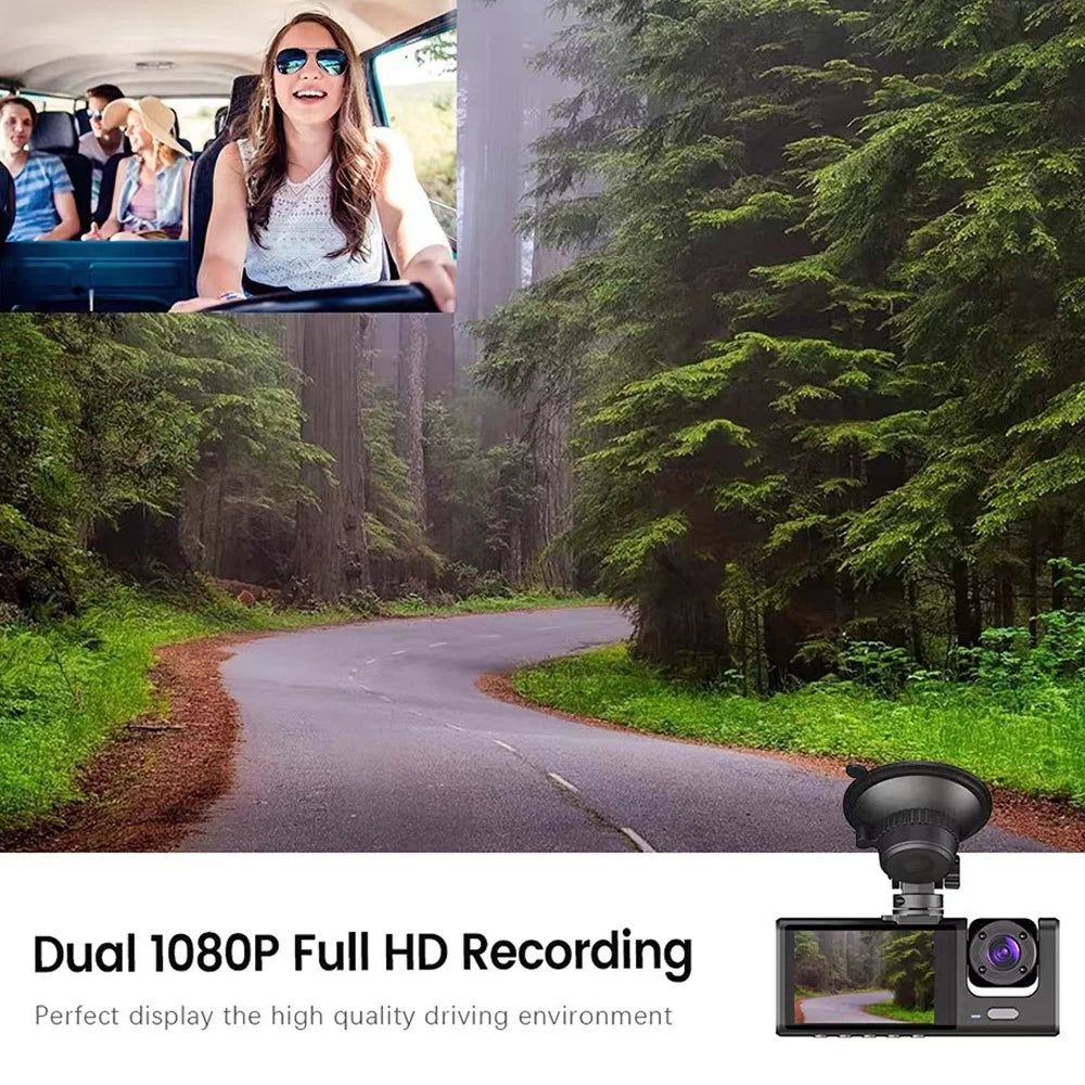 Dash ammoon Video Car Safety for Camera 3 Auto Driving WiFi, Clear with Cam Recorder