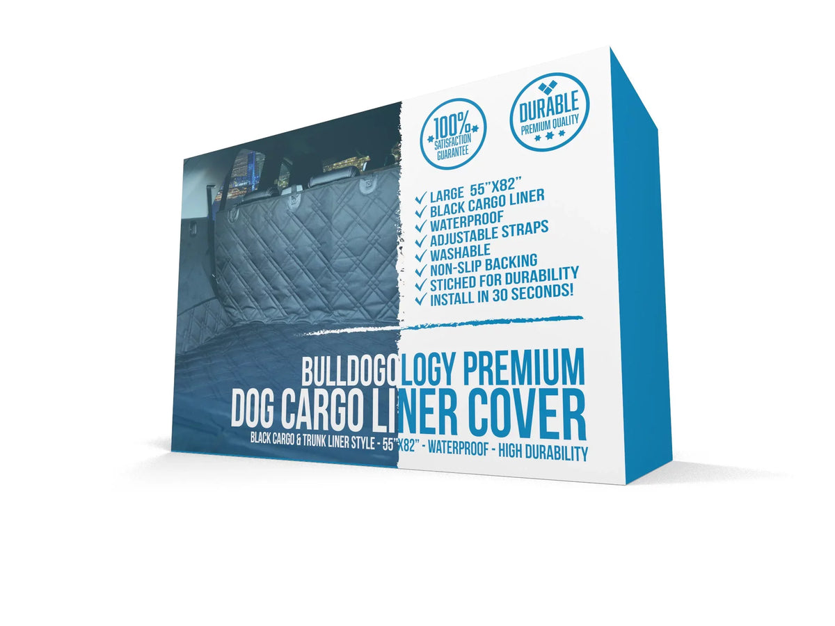 Duty Bulldogology Seat for Dog - Liner Heavy Muddy Cargo Paws, Waterproof Cars 55x82") Trunk Pet Cover SUV - Dog Car - Scratches for Protector Cover Dogs Nonslip Cargo (Large, Hair,